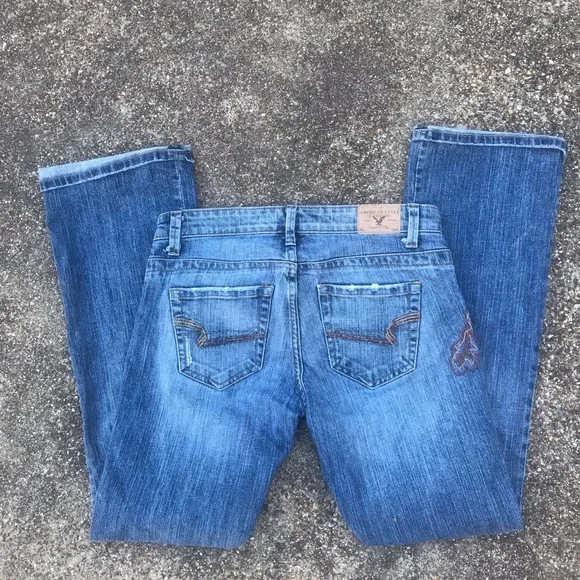American Eagle Outfitters Blue Boot Cut Jeans - Picture 6 of 8